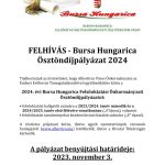 FELHÍVÁS - Bursa Hungarica Ösztöndíjpályázat 2024