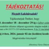 Labor ünnepi zárva tartása
