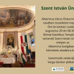 Szent István Ünnepe 2024.08.20-án