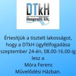 DTkH ügyfélfogadás 2024.09.24.