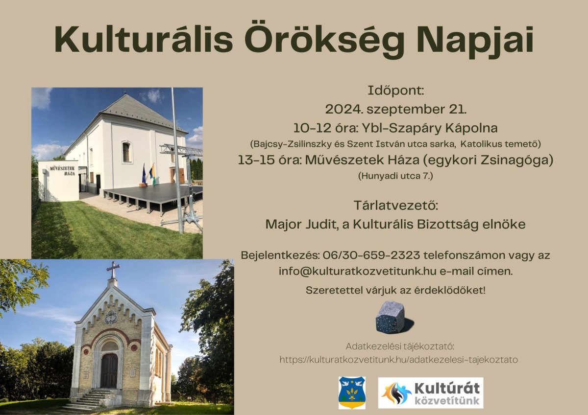 2024.09.21. – Kulturális Örökség Napjai