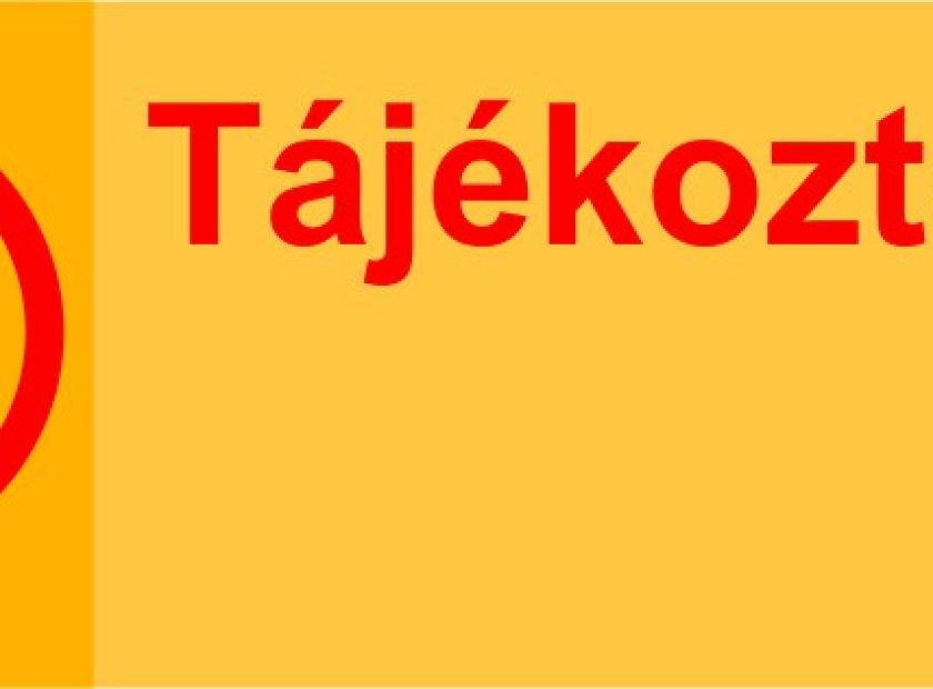 tájékoztatás