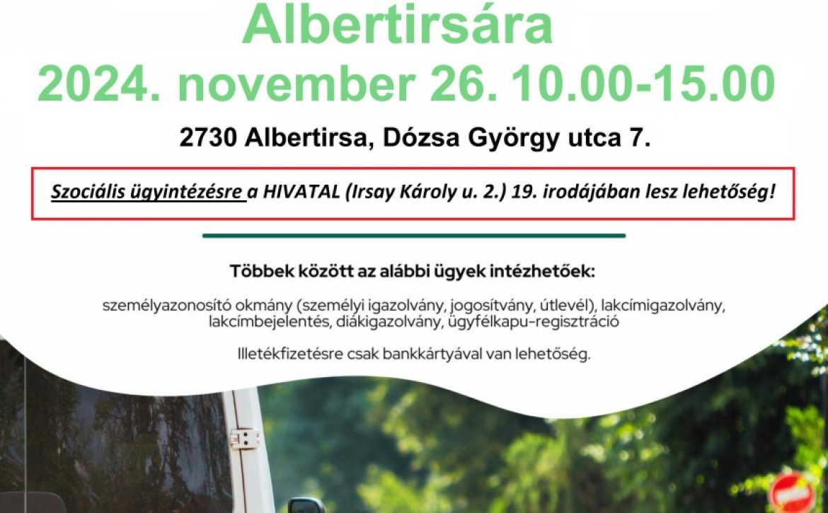 Albertirsa 2024_11_26 + szoc a hivatalban