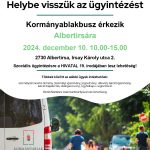 Kormányablakbusz érkezik 2024.12.10-én Albertirsára❗️