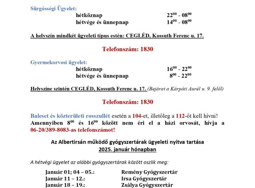 Ügyeletes gyógyszertár 2025 január_page-0001