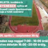 🏃‍♀️🏃 Áprilistól továbbra is INGYENESEN nyitva áll az Ecsedi László Sportcentrum kapuja a futók számára!