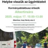 Kormányablakbusz érkezik 2025. május 17-én Albertirsára❗️