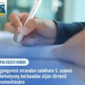 Pályázati kiírás a gyógyvizű strandon található 5. számú üzlethelység bérbeadás útján történő hasznosítására