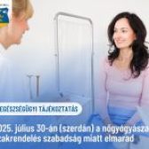 ❗️SZAKRENDELÉS – NŐGYÓGYÁSZAT