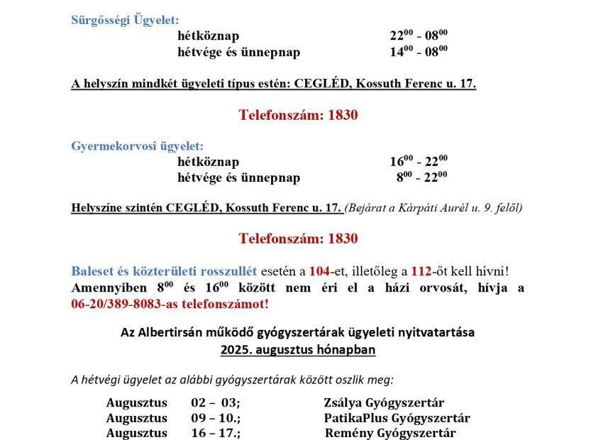 Ügyeletes gyógyszertár 2025 augusztus_page-0001