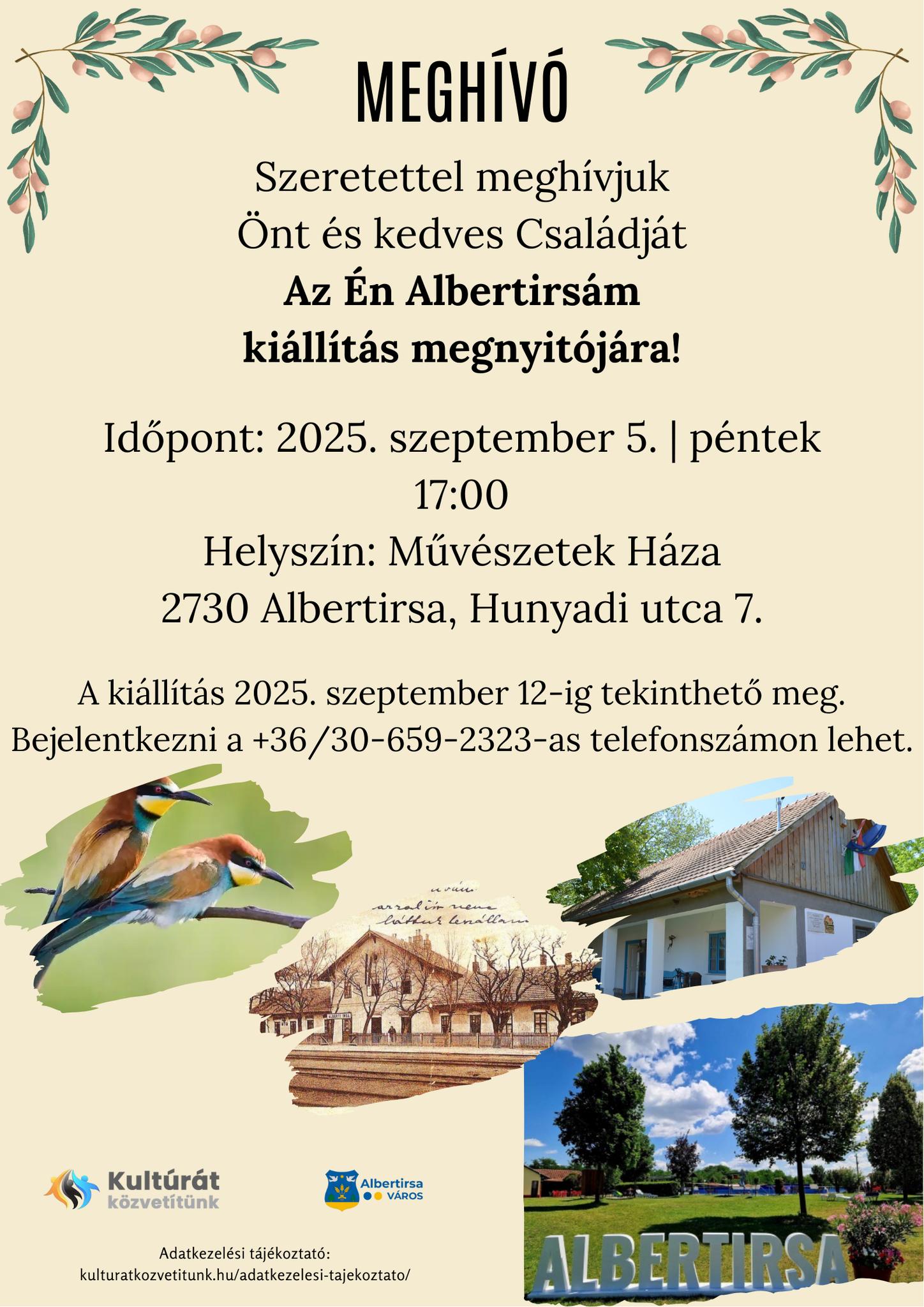 Az Én Albertirsám kiállítás