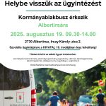 Kormányablakbusz érkezik 2025. augusztus 19-én (kedden) Albertirsára❗️