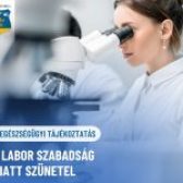 🩸EGÉSZSÉGÜGYI TÁJÉKOZTATÁS – 2025. OKTÓBER 18-ÁN (SZOMBATON) A LABOR SZABADSÁG MIATT SZÜNETEL