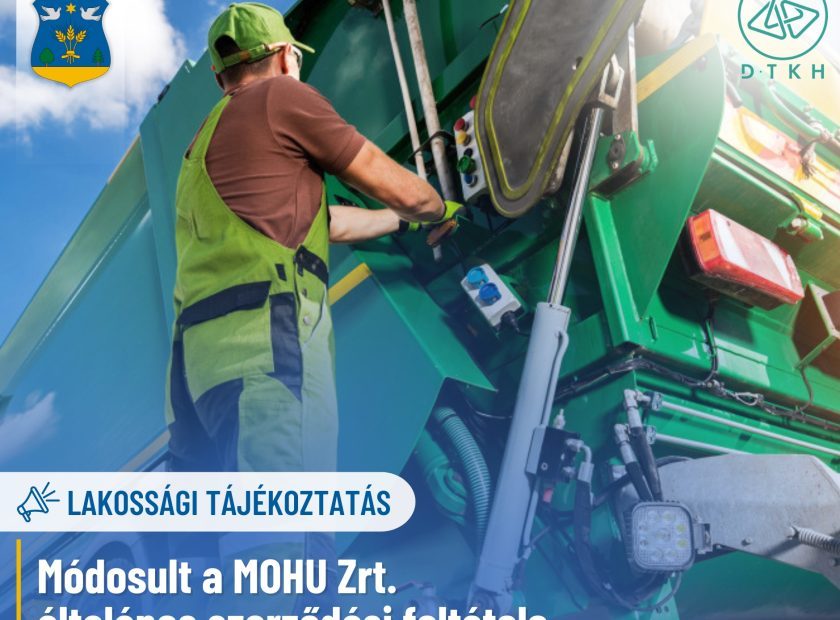 Lakossági tájékoztatás – Módosult a MOHU Zrt. általános szerződési feltétele