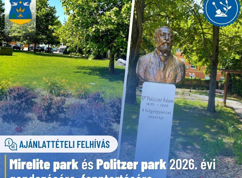 Ajánlattételi felhívás – Politzer Park