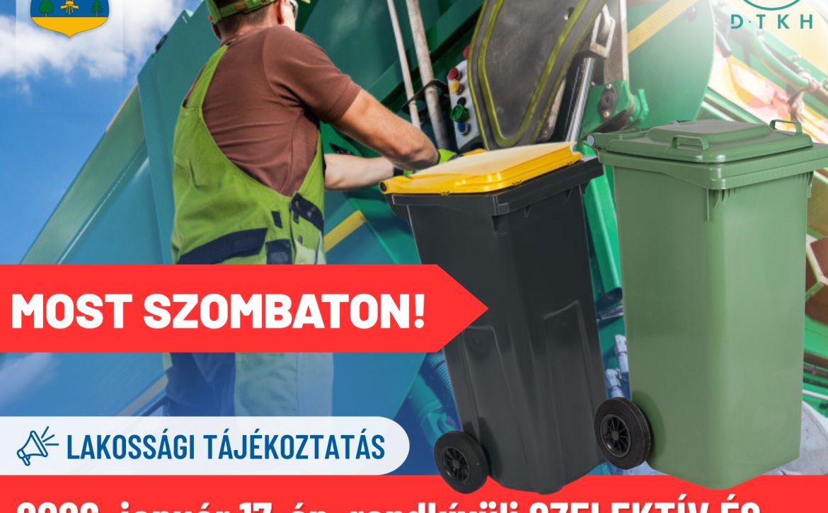 DTKH Nonprofit Kft. – Rendkívüli gyűjtőjárat