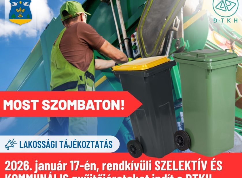 DTKH Nonprofit Kft. – Rendkívüli gyűjtőjárat